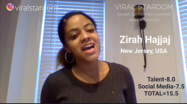 Zirah Hajjaj — sample contestant submission